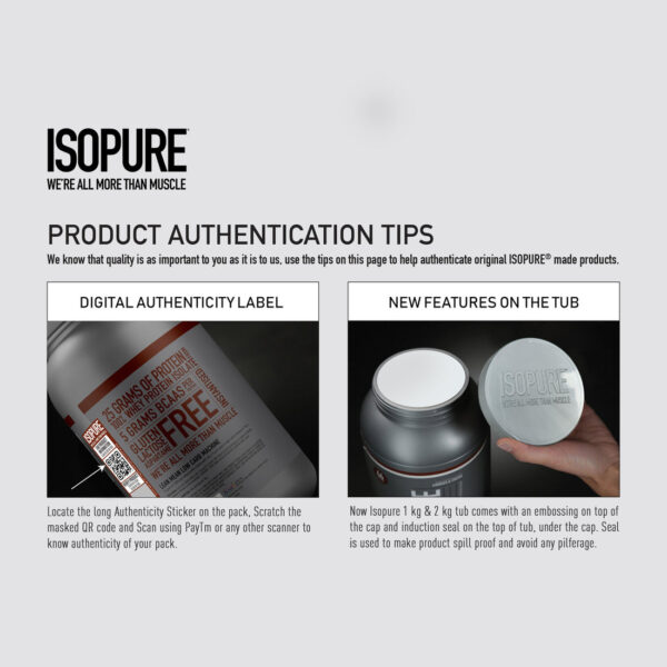 Isopure Whey Protein Isolate Powder with Vitamins for Immune Support - 2 kg (Creamy Vanilla) - Image 11