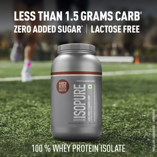 Isopure Whey Protein Isolate Powder with Vitamins for Immune Support - 2 kg (Creamy Vanilla) - Image 5