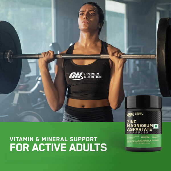 Zinc Magnesium Aspartate (ZMA) - 60 Capsules - Image 4