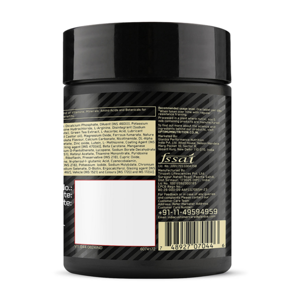 Multivitamin for MEN- 60 Tablets, 26 Vitamins & Minerals, Amino Acids & Anti-Oxidants - Image 10