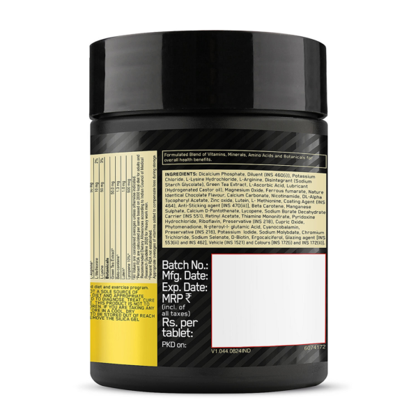Multivitamin for MEN- 60 Tablets, 26 Vitamins & Minerals, Amino Acids & Anti-Oxidants - Image 11