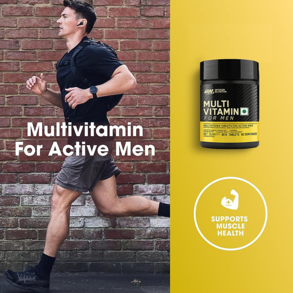 Multivitamin for MEN- 60 Tablets, 26 Vitamins & Minerals, Amino Acids & Anti-Oxidants - Image 5