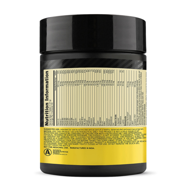 Multivitamin for MEN- 60 Tablets, 26 Vitamins & Minerals, Amino Acids & Anti-Oxidants - Image 9