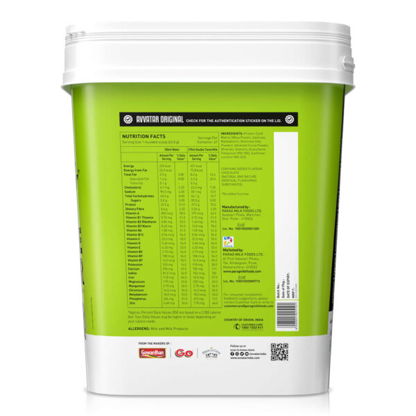 Avvatar Muscle Gainer | 4 Kg | Belgian Chocolate Flavour - Image 3