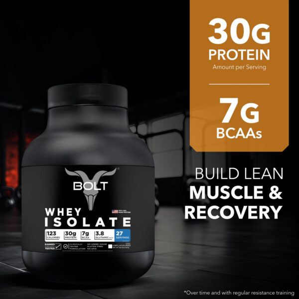 Bolt Whey Isolate Protein Powder | USA Formulation & Origin - Image 3