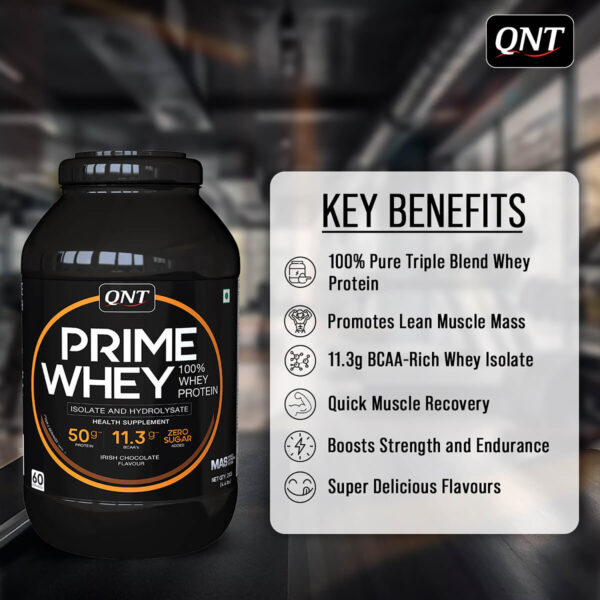 PRIME WHEY TRIPLE BLEND ISOLATE PROTEIN | KESAR KAJU PISTA, 1 KG - Image 3