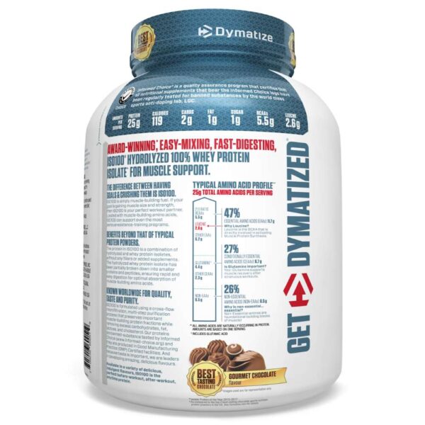 Dymatize ISO 100 Hydrolyzed - 100% Whey Protein Isolate - Image 2