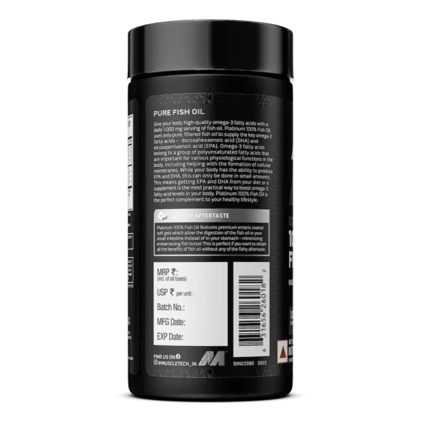 Muscletech™ Platinum 100% Omega Fish Oil - Image 2