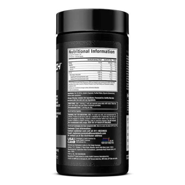 Muscletech™ Platinum 100% Omega Fish Oil - Image 3