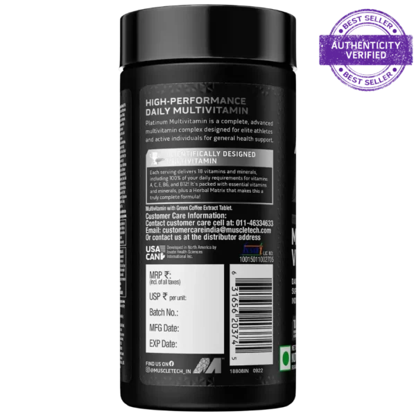 Muscletech™ Platinum Multivitamin - Image 2