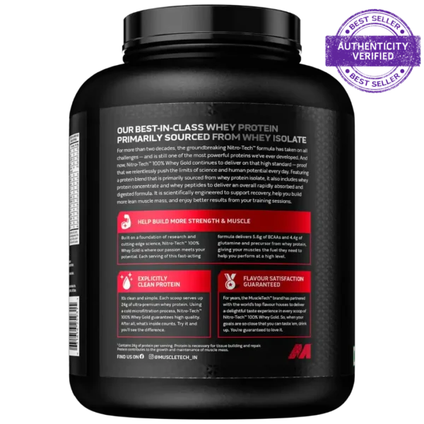 Muscletech™ Nitro-Tech™ 100% Whey Gold - Image 5