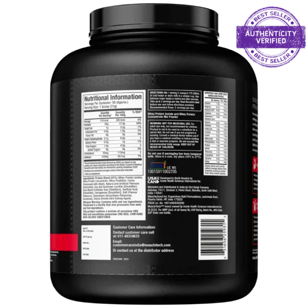 Muscletech™ Nitro-Tech™ 100% Whey Gold - Image 6