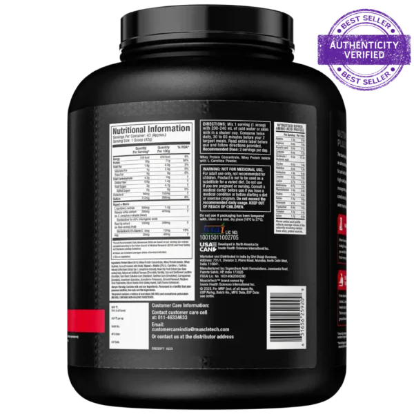 Muscletech™ Nitro-Tech™ 100% Whey Gold - Image 3