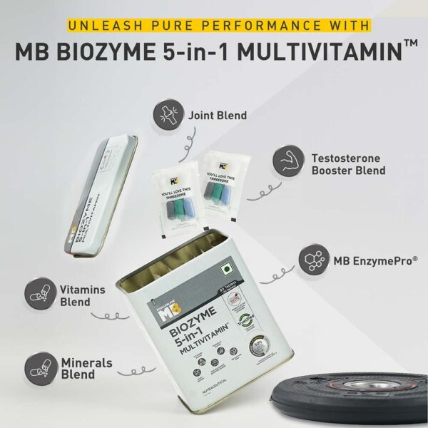MuscleBlaze Biozyme 5 in 1 Multivitamin, 90 tablet(s) - Image 2