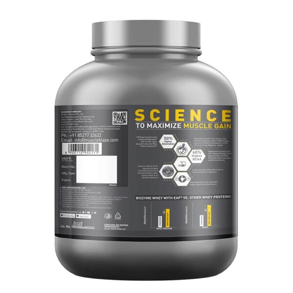 MuscleBlaze Biozyme Performance Whey, 2 kg (4.4 lb), Chocolate Hazelnut - Image 11