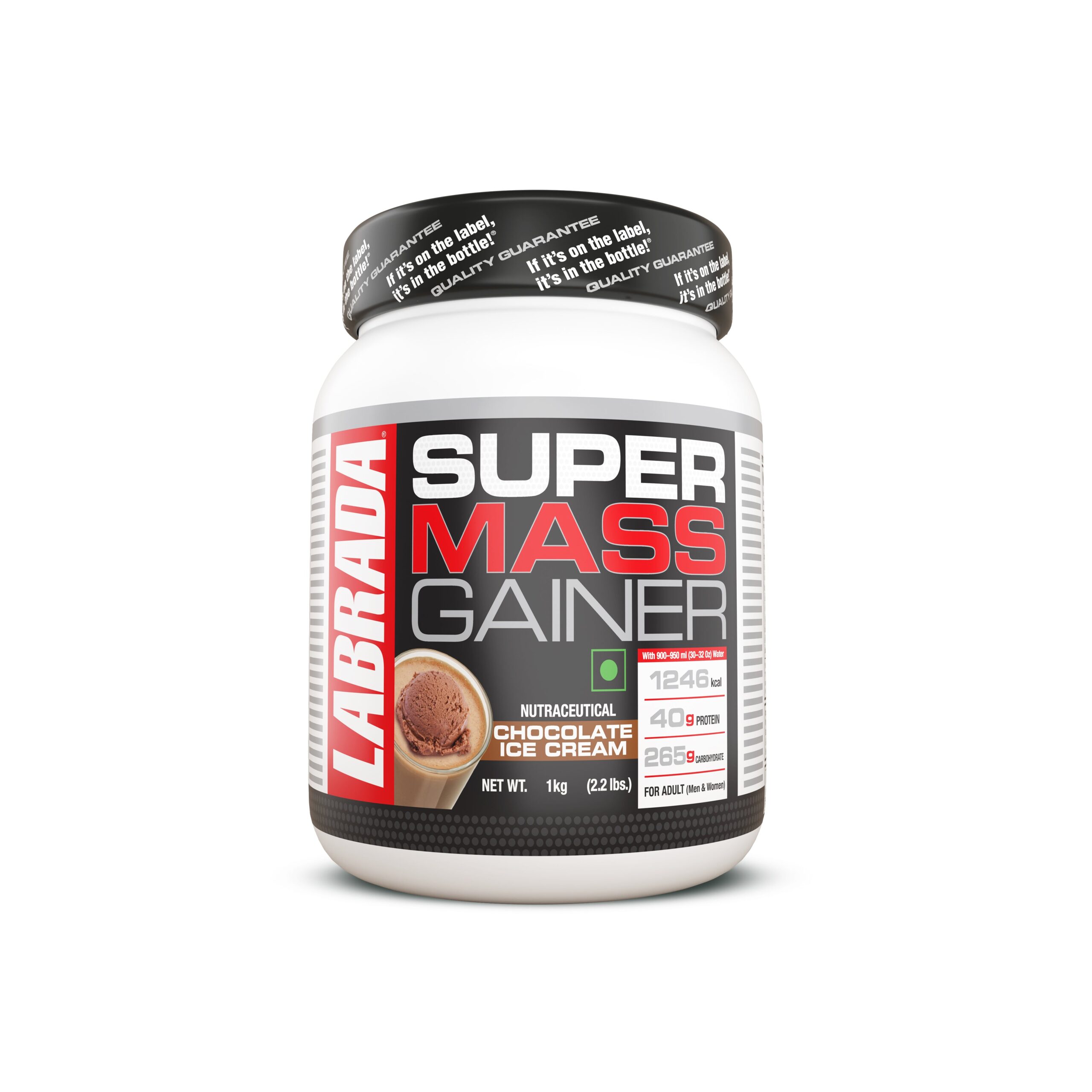 Super Mass Gainer Protein Powder with L-glutamine & Creatine Monohydrate